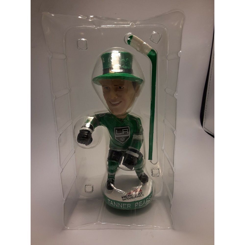 Tanner Pearson Los Angeles LA Kings St. Patrick's Day Hockey Bobblehead NEW